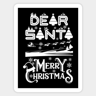 Dear Santa Merry Christmas Sticker